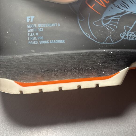 Full Tilt Descendent 8 Ski Boots Size 27.0-27.5 Black Orange main image 5